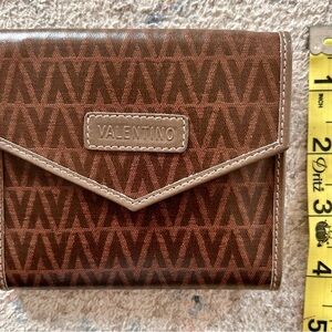 Authentic Gorgeous Valentino Rare Excellent Condition Monogram bi-fold Wallet!